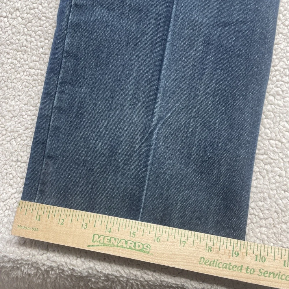 Levi Strauss Jeans Men 40x32 Blue Denim Flap Pocket Straight Leg Creased Pockets